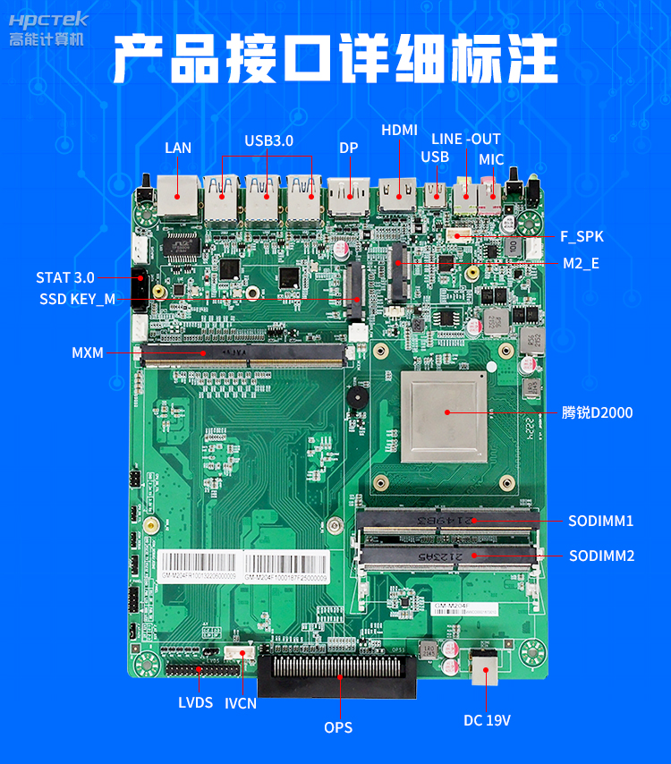 【高能計算機新品發(fā)布】飛騰D2000國產(chǎn)OPS主板，讓教育設(shè)備智慧融合！(圖4)